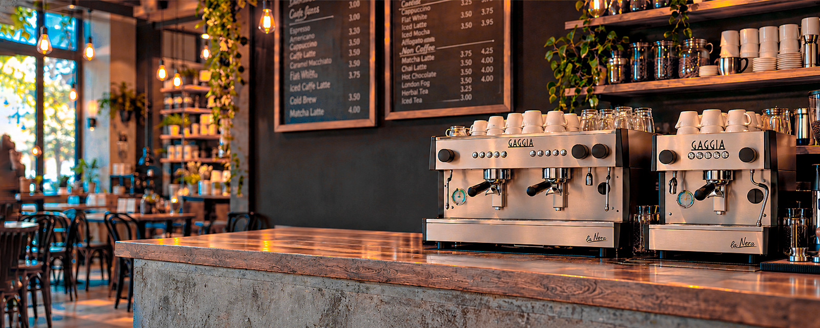 Café with a CAFIVER coffee machine