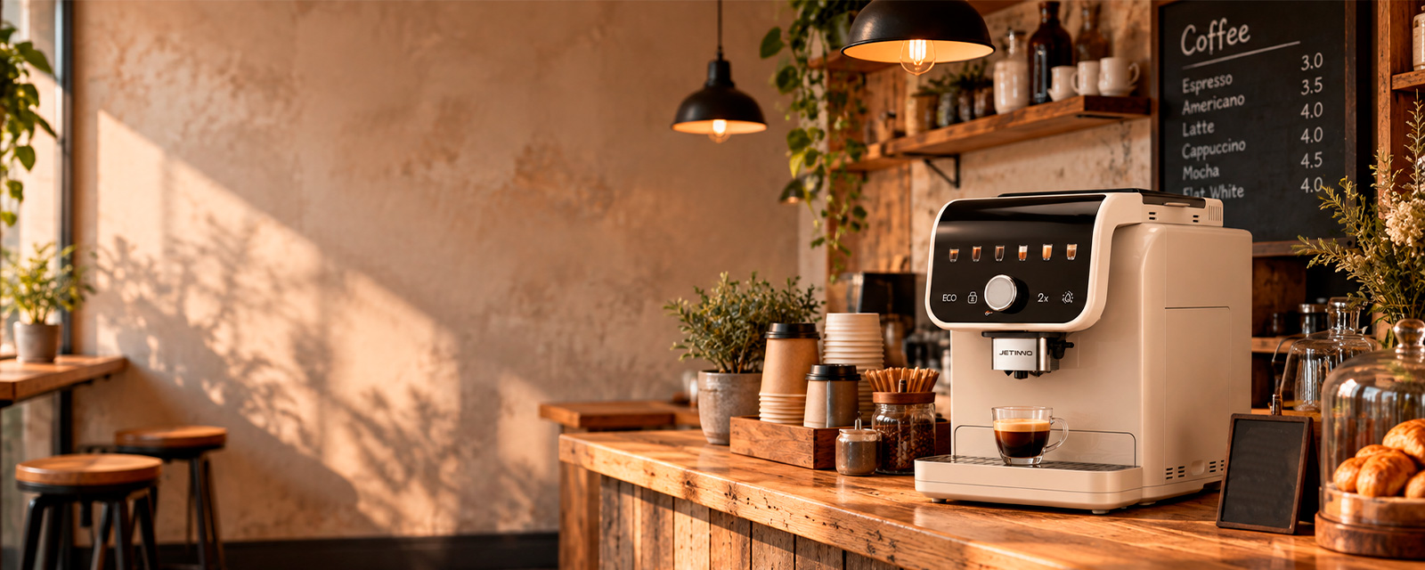 Point of sale with a CAFIVER coffee machine