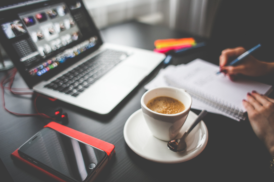 Main image: the importance of drinking coffee at work