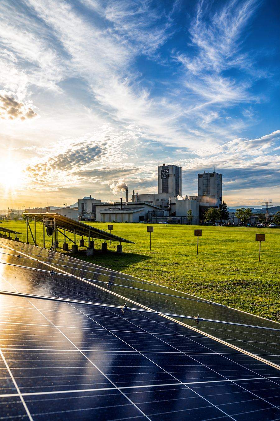 Paneles solares en la planta CAFIVER